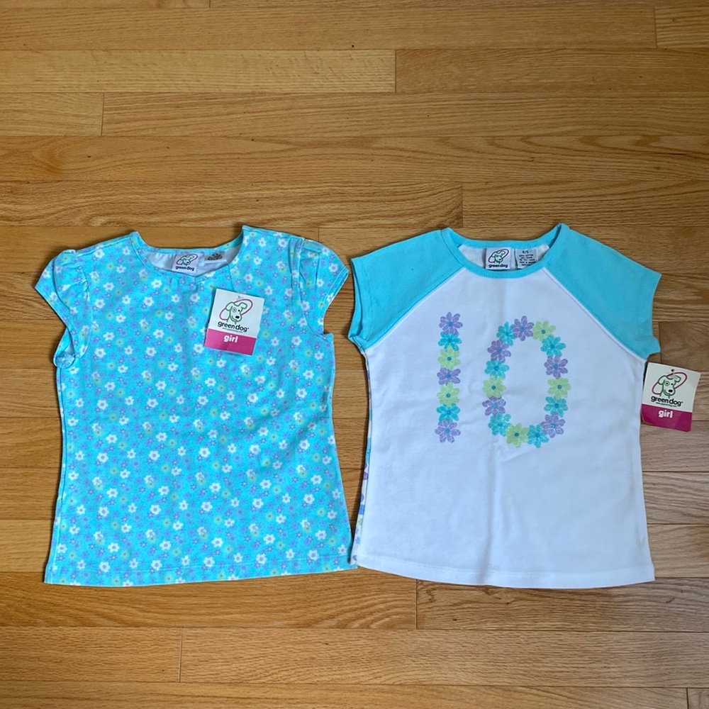 Green dog shirt bundle - size: 4/5